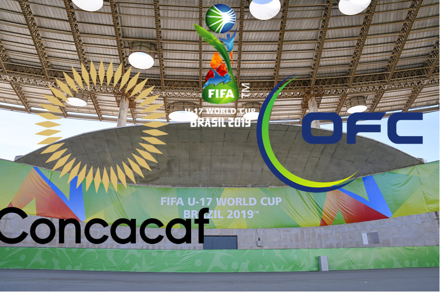 Concacaf y OFC mostraron su pobre nivel en Brasil.