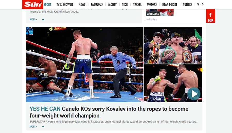 El diario inglés The Sun se rindió ante el cuatro veces campeón en distintas categorías.