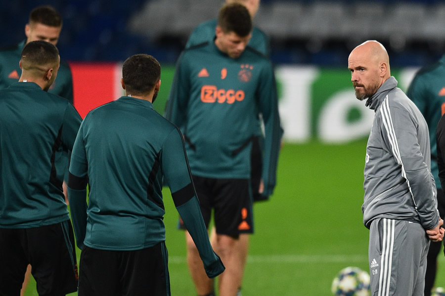 Erik ten Hag, en la previa del duelo Ajax-Chelsea. (Foto: AFP)