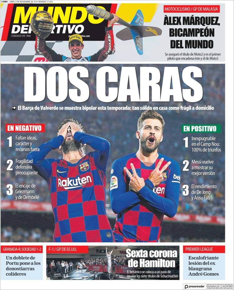 Las mejores portadas deportivas.