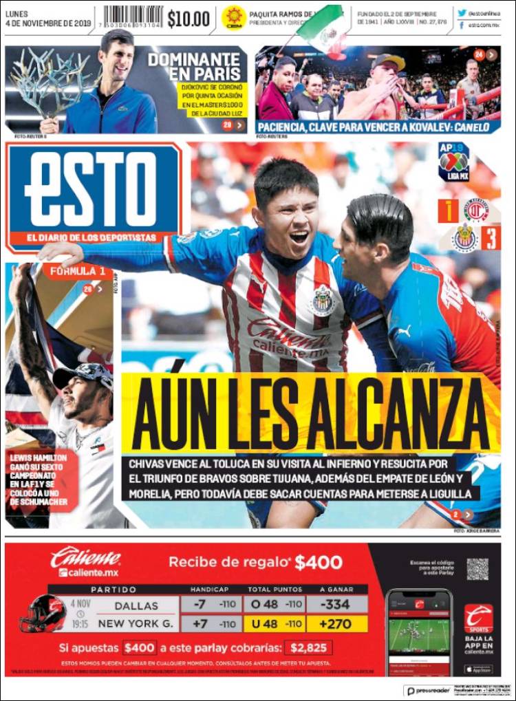 Las mejores portadas deportivas.