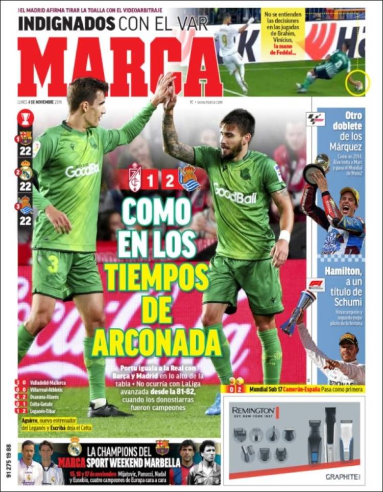 Las mejores portadas deportivas.