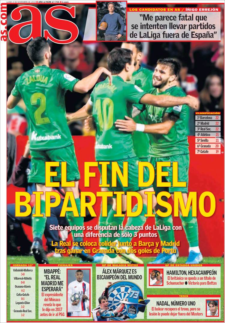 Las mejores portadas deportivas.