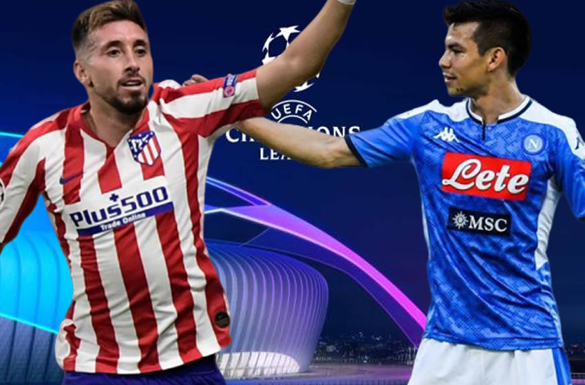 Herrera y Chucky, por su pase en Champions. Fotos: AFP