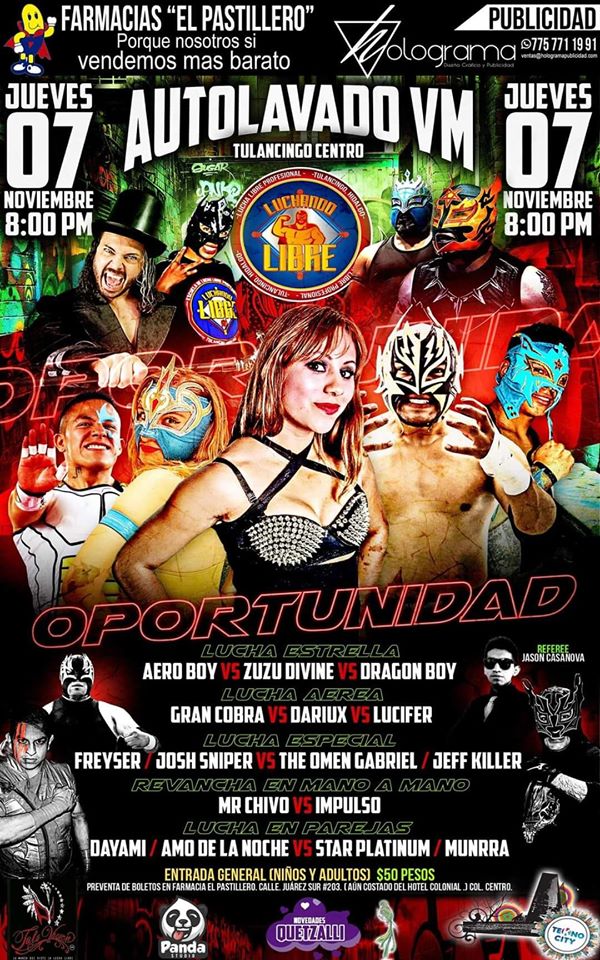 Carteleras de lucha libre.