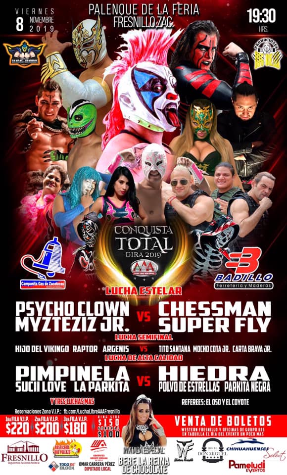 Carteleras de lucha libre.