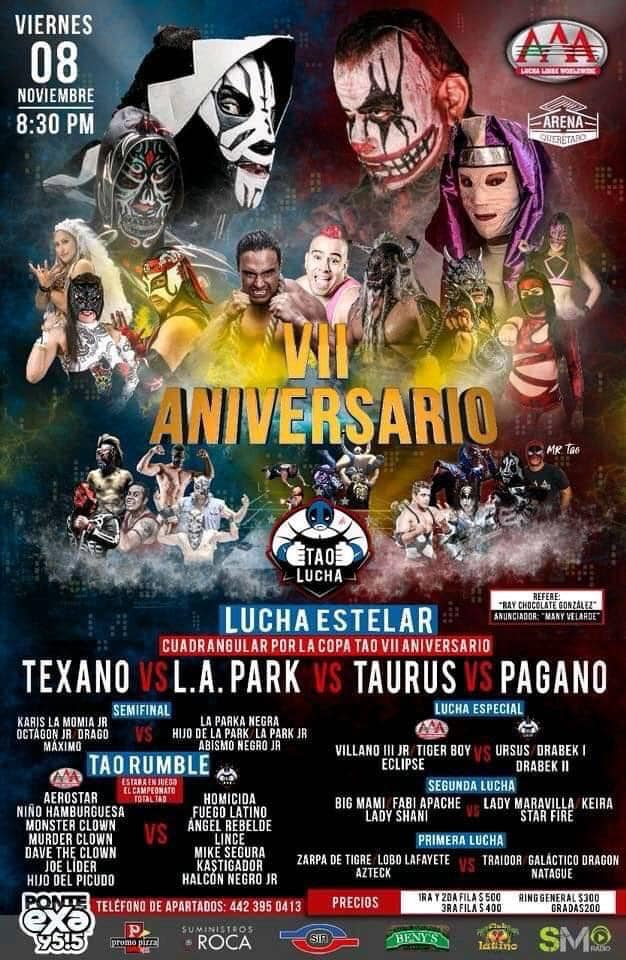 Carteleras de lucha libre.