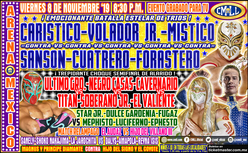 Carteleras de lucha libre.