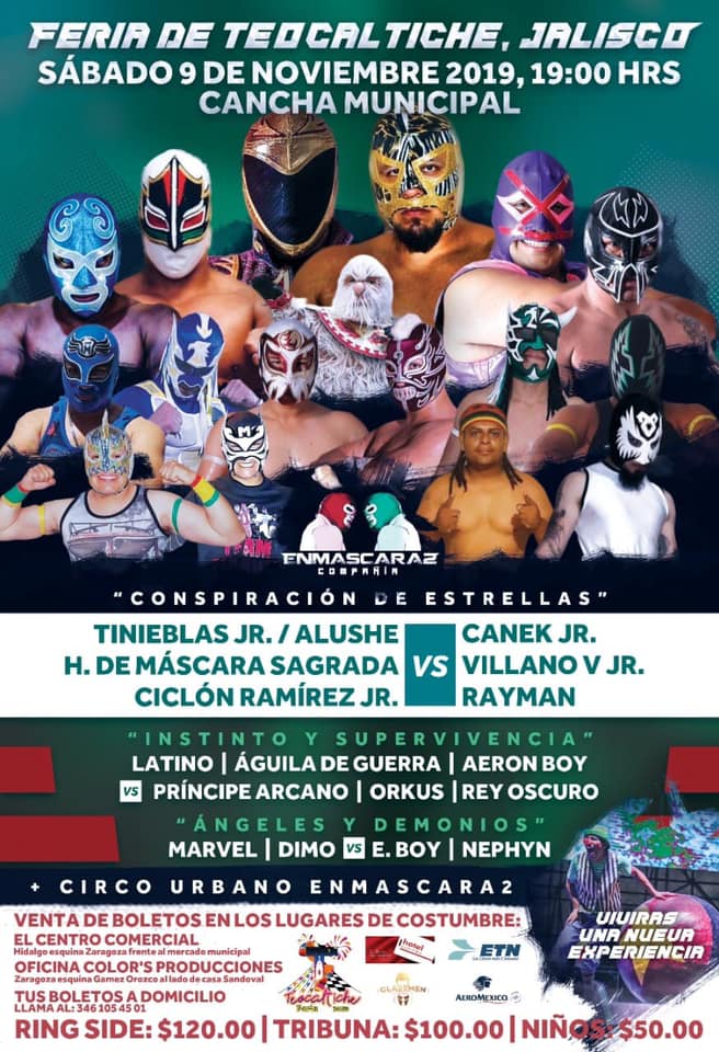 Carteleras de lucha libre.