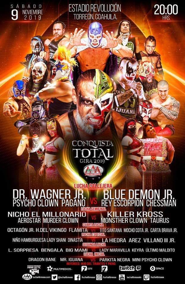 Carteleras de lucha libre.