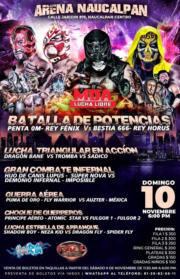 Carteleras de lucha libre.