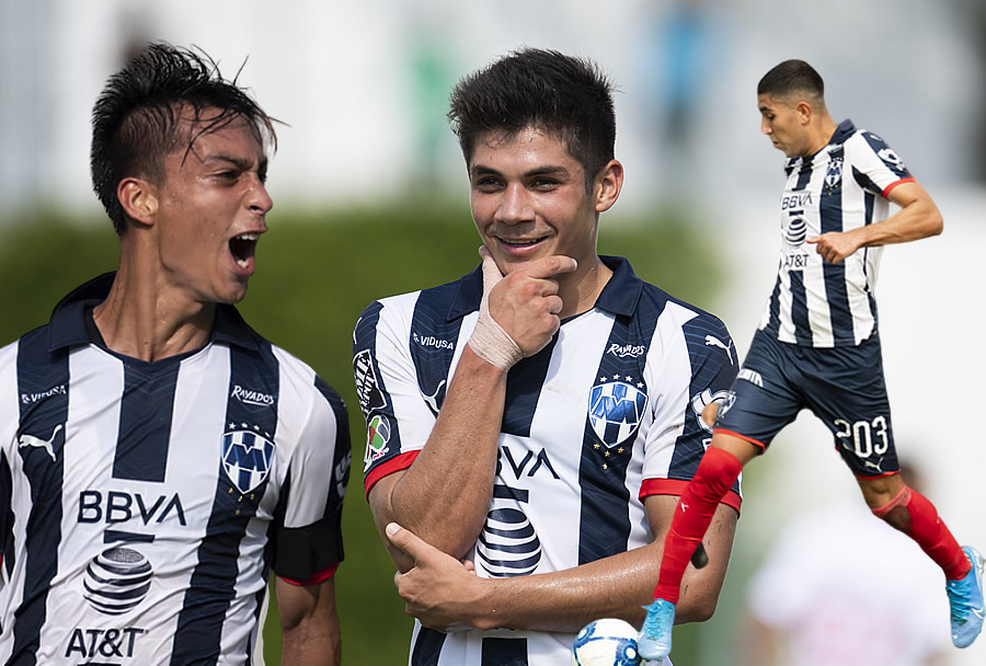 Alvarado, al centro, es líder de goleo en Sub-20. (Fotos: Mexsport)