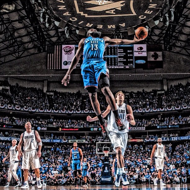 Oklahoma City Thunder fue el equipo que le dio la oportunidad en 2009 en la NBA. (Foto: jharden13)