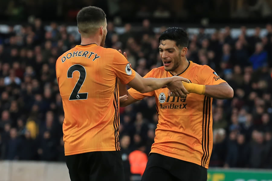 Jiménez convirtió su tercer gol al hilo con los Wolves. FOTO: AFP.