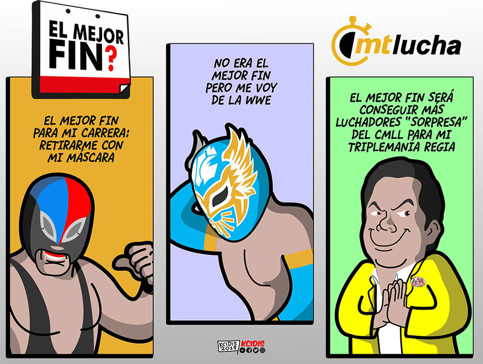 Cartón del Buen Fin en la Lucha libre