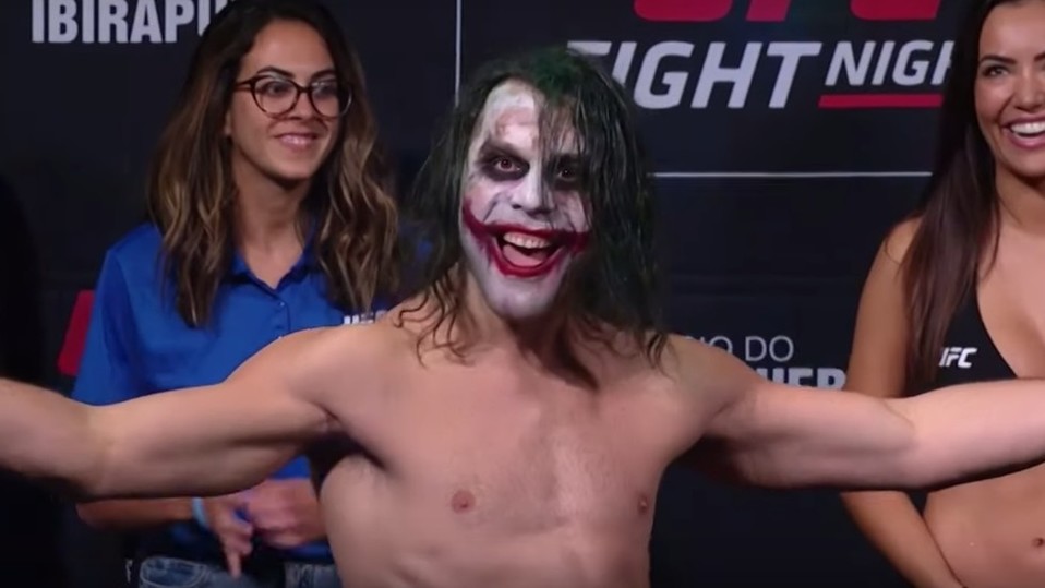 Markus "Maluko" Perez, caracterizado como el Joker.