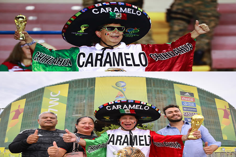 El Caramelo partió desde Chihuahua la semana pasada para alentar al Tricolor. FOTOS: Imago7.