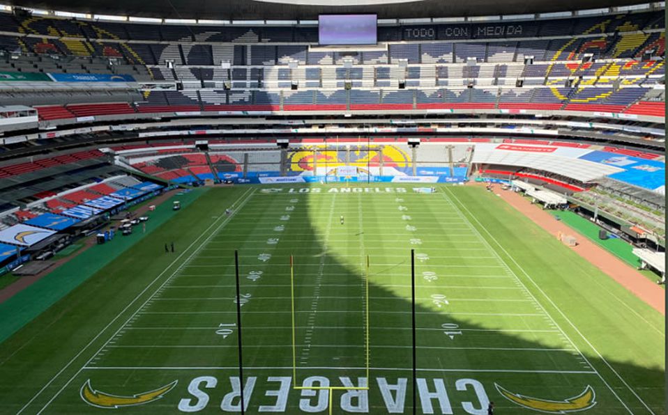 El Estadio Azteca se encuentra listo para recibir a Chargers y Chiefs.