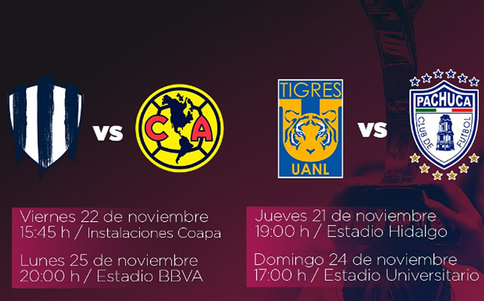 Las Semis se jugarán este fin de semana. (Liga MX Femenil)