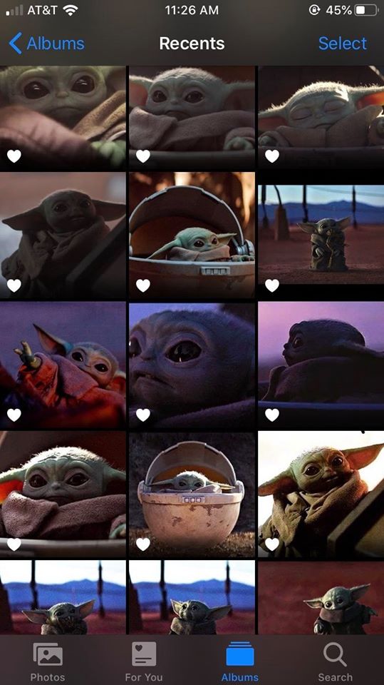 Baby Yoda es lo más tierno que verás en Internet.