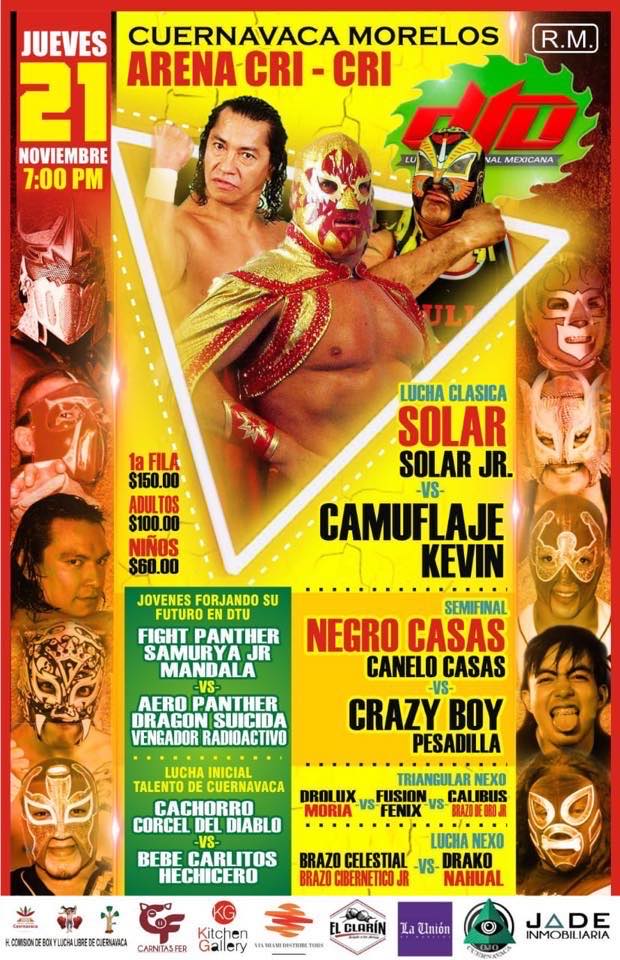Eventos de lucha libre de la semana.