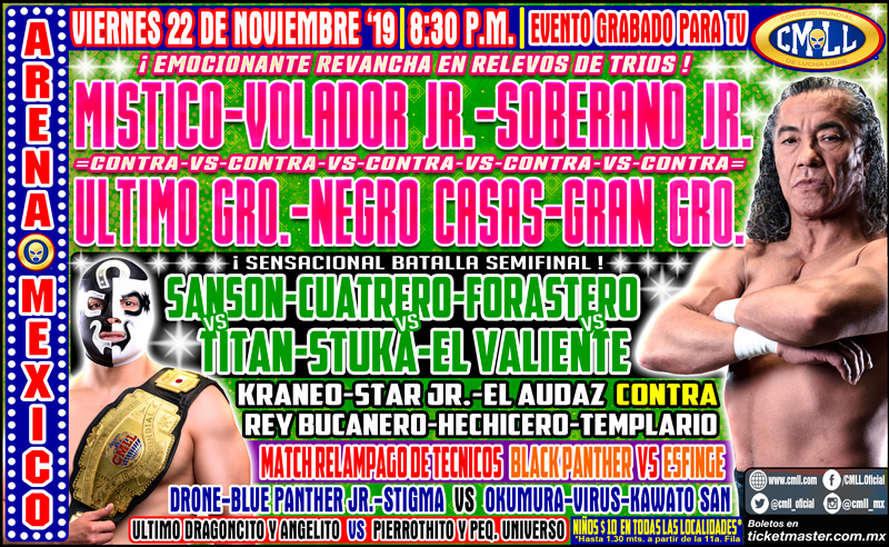 Eventos de lucha libre de la semana.