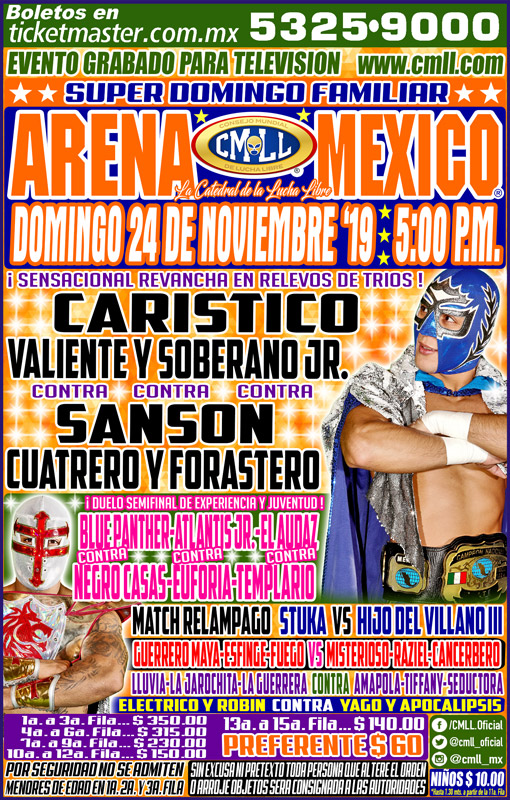 Eventos de lucha libre de la semana.