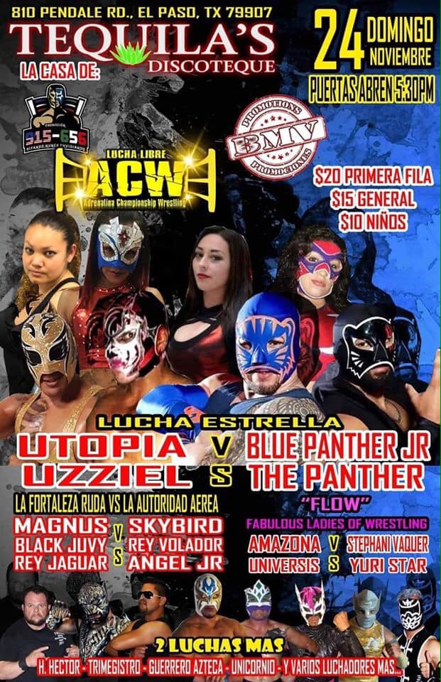 Eventos de lucha libre de la semana.