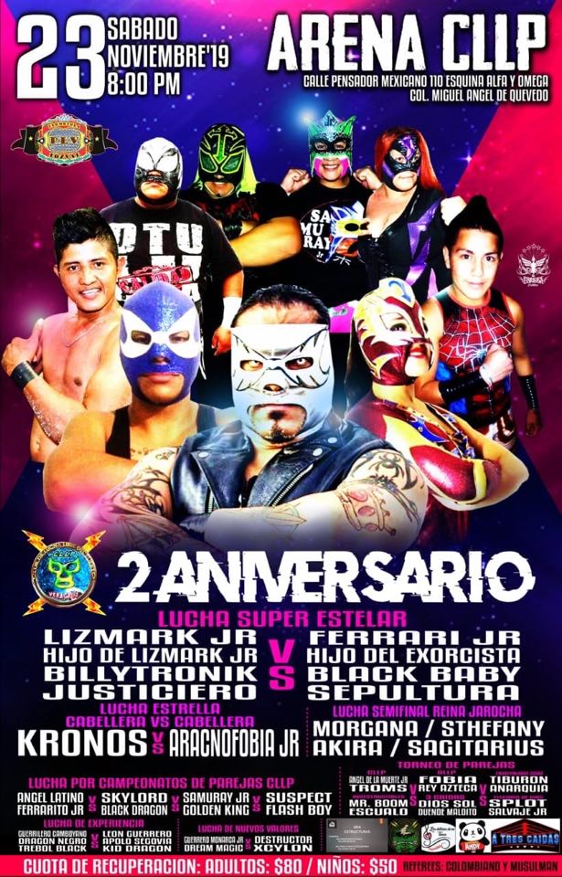 Eventos de lucha libre de la semana.
