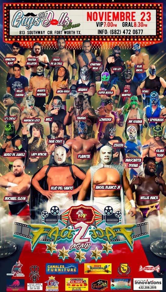 Eventos de lucha libre de la semana.