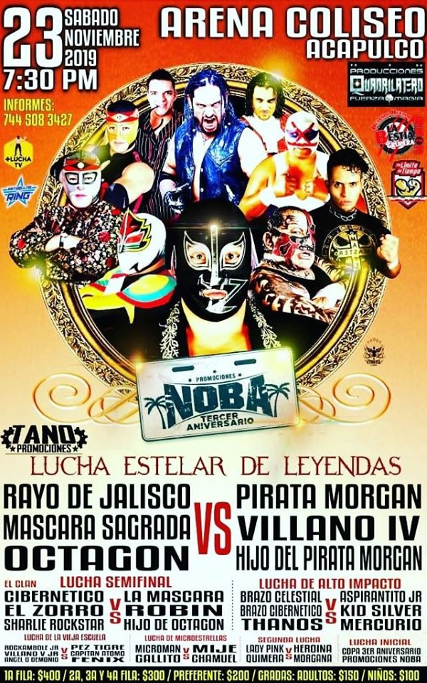 Eventos de lucha libre de la semana.