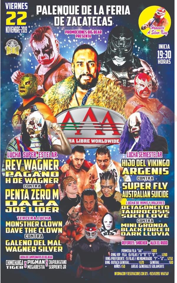 Eventos de lucha libre de la semana.