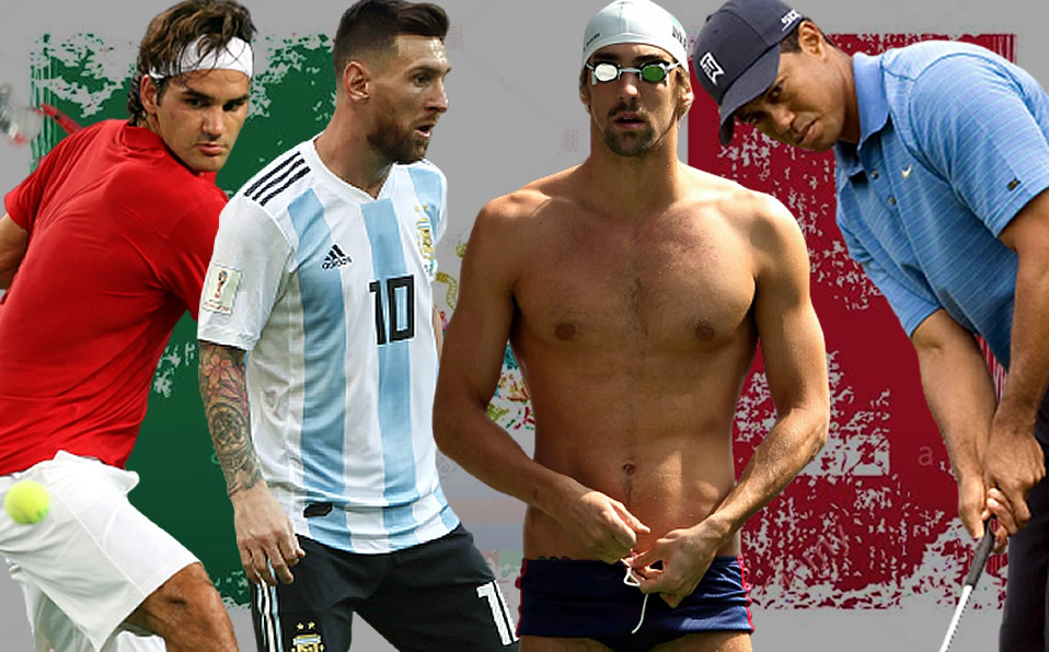 México ha visto desfilar a las más grandes leyendas del deporte como Federer, Messi, Phelps y Tiger. (Mexsport)
