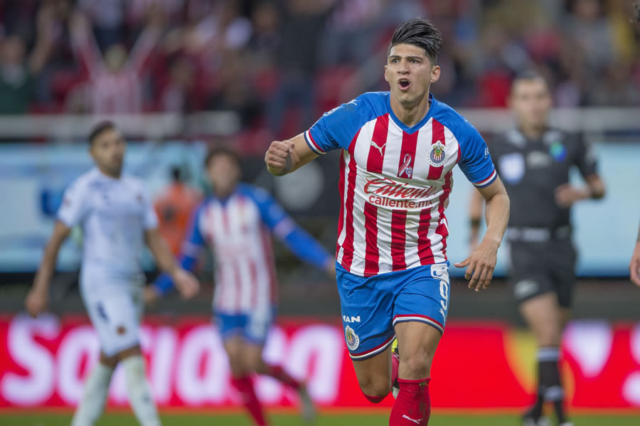 Alan Pulido cerró el Apertura 2019 con 12 anotaciones con Chivas. Foto: Mexsport.