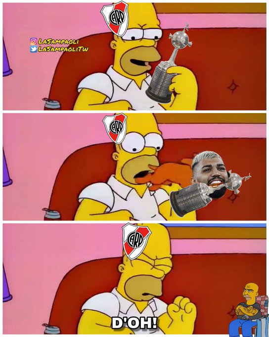 Flamengo es campeón y las risas son contra River.