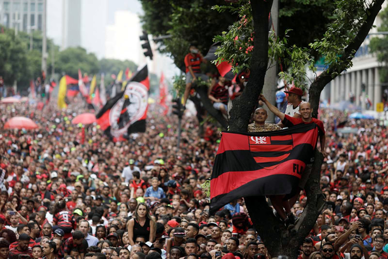 Las mejores imágenes del inolvidable festejo del Flamengo en Río de Janiero por la Libertadores.