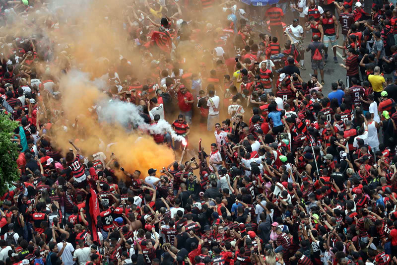 Las mejores imágenes del inolvidable festejo del Flamengo en Río de Janiero por la Libertadores.