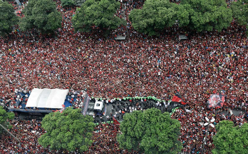 Las mejores imágenes del inolvidable festejo del Flamengo en Río de Janiero por la Libertadores.