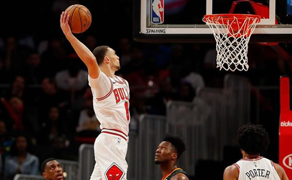 Zach Lavine en un partido con Chicago Bulls. (Instagram @Zachlavine8)