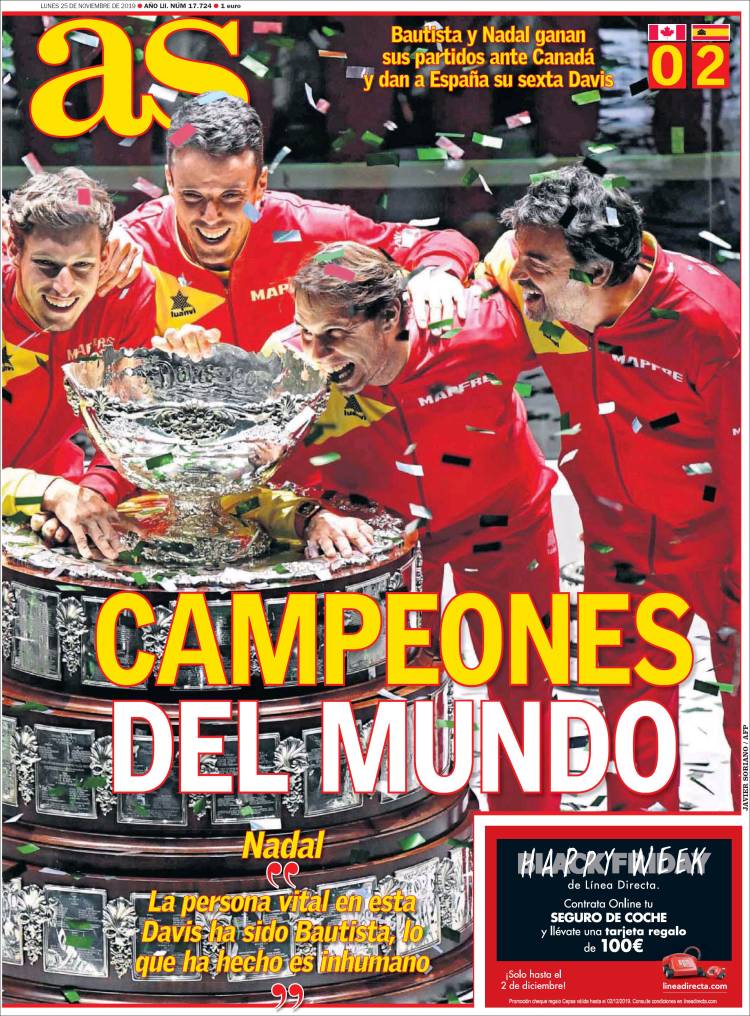 Las mejores portadas deportivas.