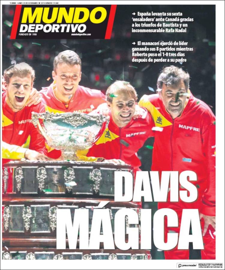 Las mejores portadas deportivas.