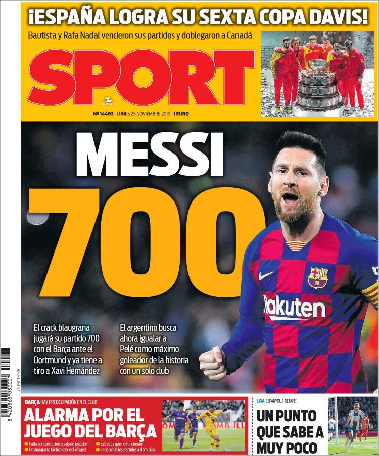 Las mejores portadas deportivas.