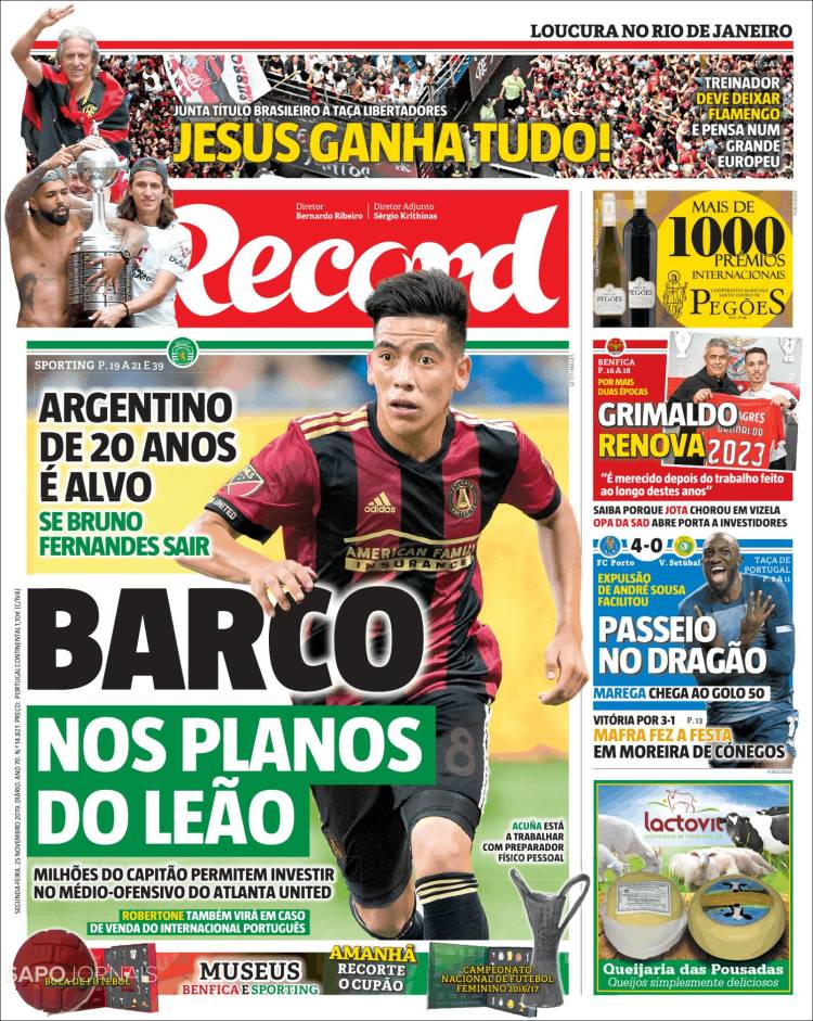 Las mejores portadas deportivas.