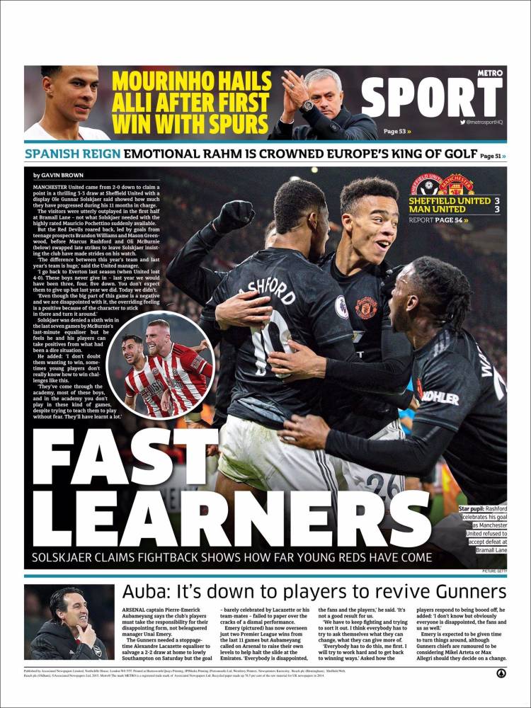 Las mejores portadas deportivas.