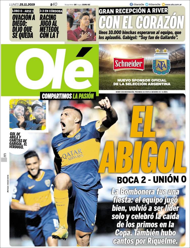 Las mejores portadas deportivas.