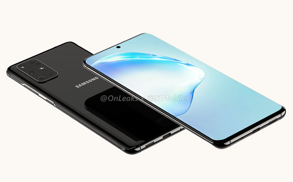 Así luciría el Samsung Galaxy S11 que saldrá en 2020. (@OnLeaks y @91Mobiles)