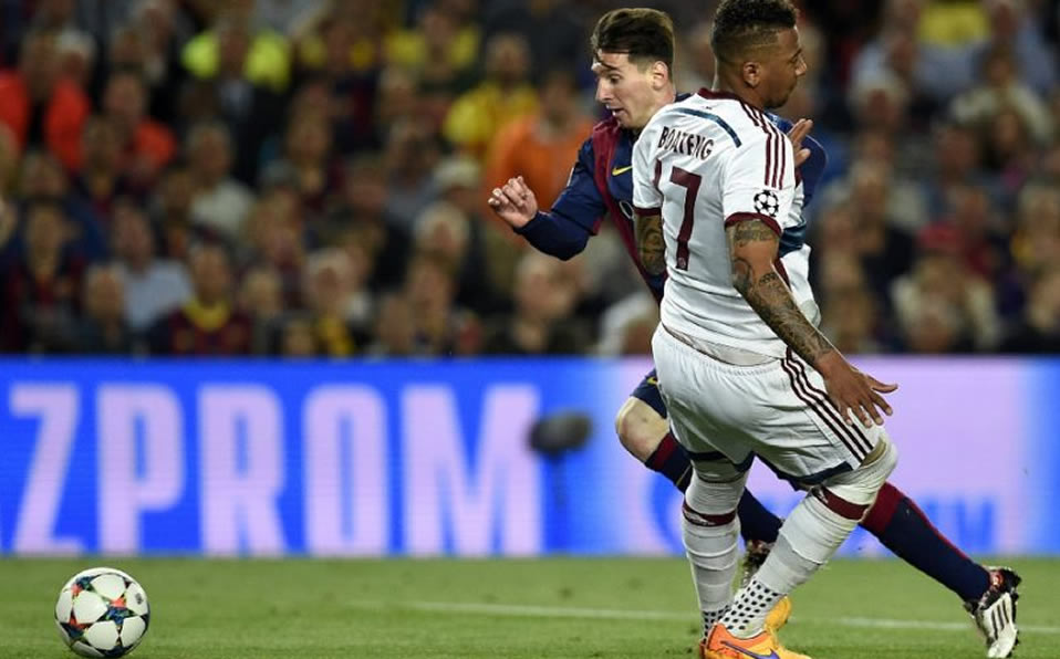 En 2015, Messi humilló a Boateng y le anotó un gran gol al Bayern. Foto: AFP
