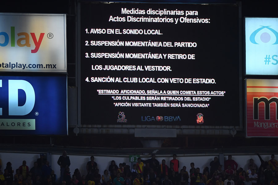 El sonido local pidió a la afición que se comportara. (Foto: Mexsport)