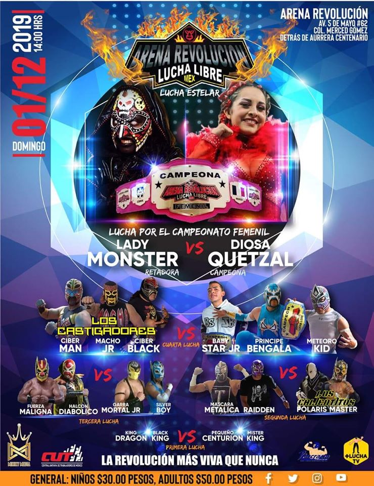 Carteleras de lucha libre 28 de noviembre al 4 de diciembre