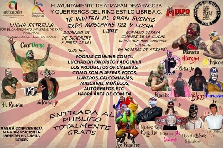 Carteleras de lucha libre 28 de noviembre al 4 de diciembre